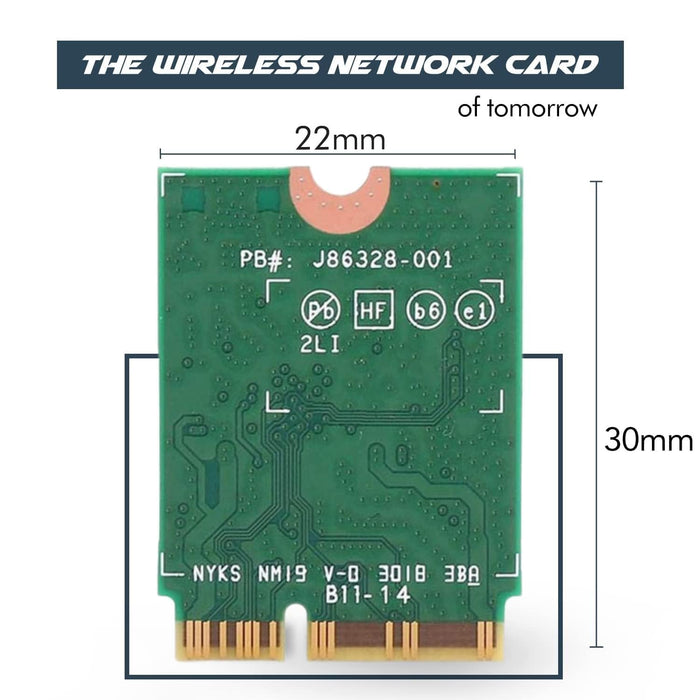 HighZer0 Electronics BE201 WiFi 7 Card | Tri-Band Wi-Fi | Up to 5.8 Gbps | CNVio3 M.2 Wifi Card for PC | Supports Bluetooth 5.4 | Requires Intel 13th+ Gen CPU Windows 10/11, Linux | BE201NGW