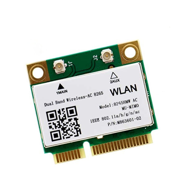 HighZer0 Electronics Wireless-AC 8265 Half Mini PCIe Network Card | 867 Mbps with Bluetooth 4.2 Support | HMC WLAN Replacement Part 8265.HMWG Wi-Fi Card 8265HMW