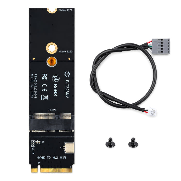 M.2 M-Key auf A + E Key NGFF Slot WLAN-Netzwerkkarte M.2 NGFF PCI Express auf E Key Karte M-Key auf AE Key M.2 WLAN-Adapter