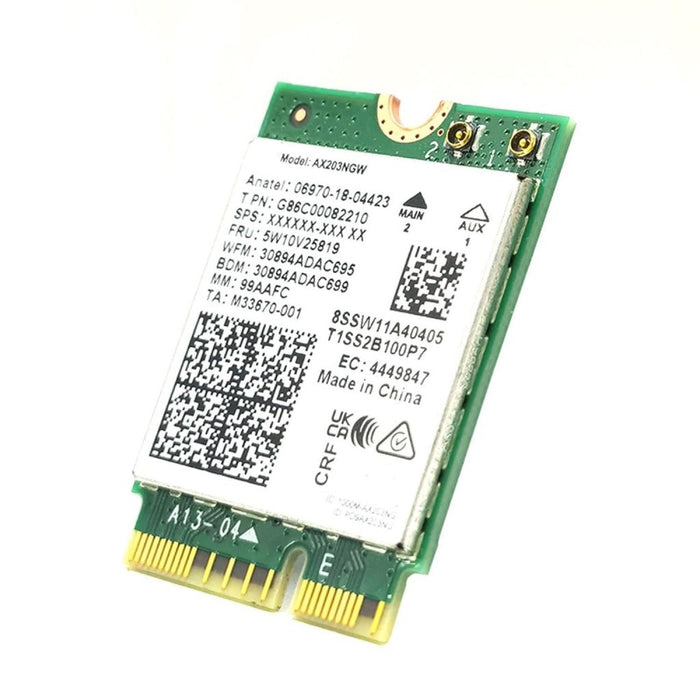 HighZer0 Electronics AX203 WiFi 6 Karte | Dualband-WLAN | 1,2 Gbit/s | CNVio2 M.2 Wi-Fi Karte für PC | Unterstützt Bluetooth 5.2 | Erfordert Intel CPU der 10. Generation oder neuer mit Windows 10 oder neuer oder Linux | AX203NGW