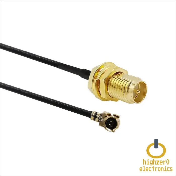 2-pack 1st Generation U.fl to Rp-sma Female Rf Antenna Cable Converters | Mhf1 Compatible Connectors for Wi-fi 4/5/6/6e/7