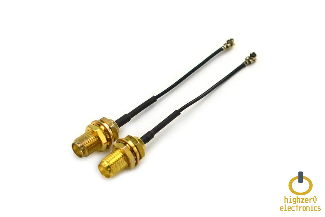 2-pack 1st Generation U.fl to Rp-sma Female Rf Antenna Cable Converters | Mhf1 Compatible Connectors for Wi-fi 4/5/6/6e/7