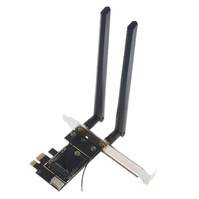 Laptop-zu-Desktop-WLAN-Kartenkonverter (PCIe x1) für M.2-PCIe-Netzwerkkarten mit Bluetooth-Unterstützung