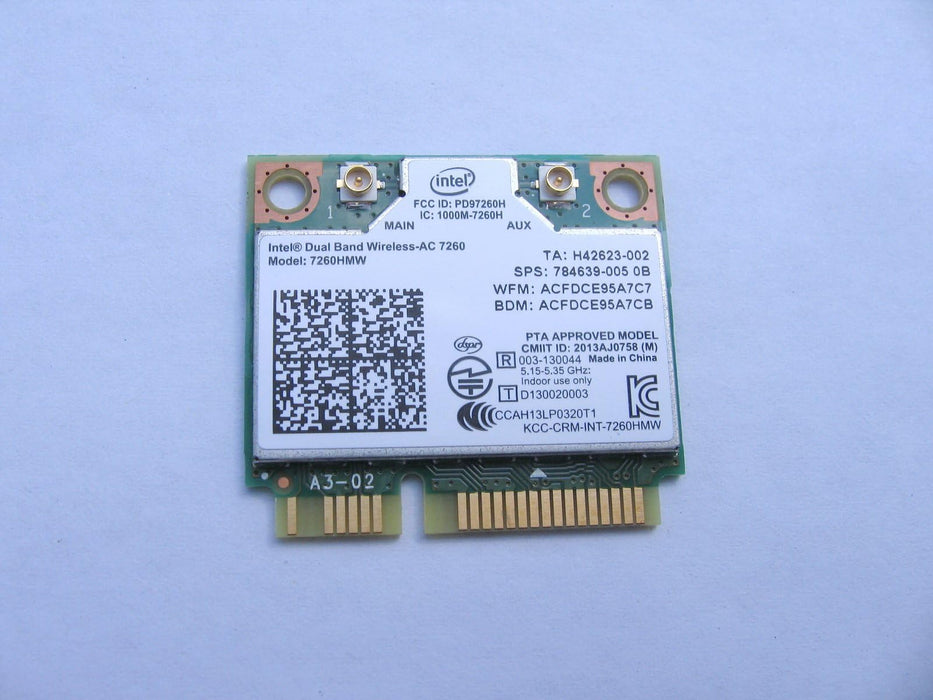Intel WiFi Wireless-AC 7260 H/T Dual Band 2x2 AC+Bluetooth HMC Network 7260HMW
