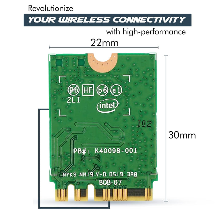 HighZer0 Electronics AX200 Wi-Fi 6 Adapter | Dual-Band 802.11ax M.2 Wifi Card for PC | Up to 2.4 Gbps | No vPro | Supports Bluetooth 5.2 & Intel, AMD, Windows 10/11, Linux AX200NGW (AX200)