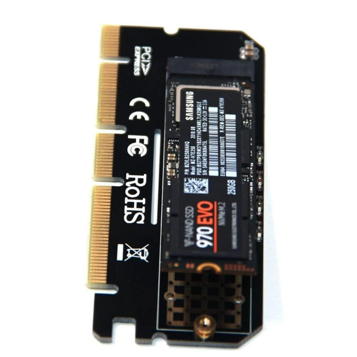 M.2 SSD PCIE Adapter Aluminium Legierung Shell LED Expansion Karte Computer Adapter Interface M.2 NVMe SSD NGFF Zu PCIE 3,0 X16 Aufstieg