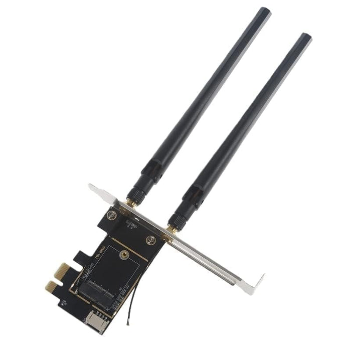 Laptop-zu-Desktop-WLAN-Kartenkonverter (PCIe x1) für M.2-PCIe-Netzwerkkarten mit Bluetooth-Unterstützung