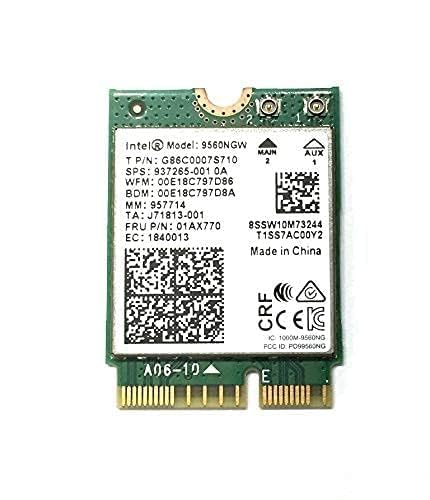 Intel AC 9560 CNVio PC Legacy WiFi Adapter | Dual-Band WiFi 5 802.11ac | MUp to 1.73 Gbps | Bluetooth 5.1 Compatible | Designed for 8th-9th Gen Intel CPUs | Model 9560NGW | No vPro