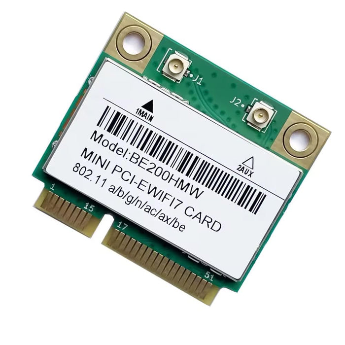 HighZer0 Electronics Wireless BE200 Half Mini PCIe Netzwerkkarte | 5,8 Gbit/s mit Bluetooth 5.4 Unterstützung | HMC WLAN Ersatzteil BE200.HMWG Wi-Fi Karte BE200HMW