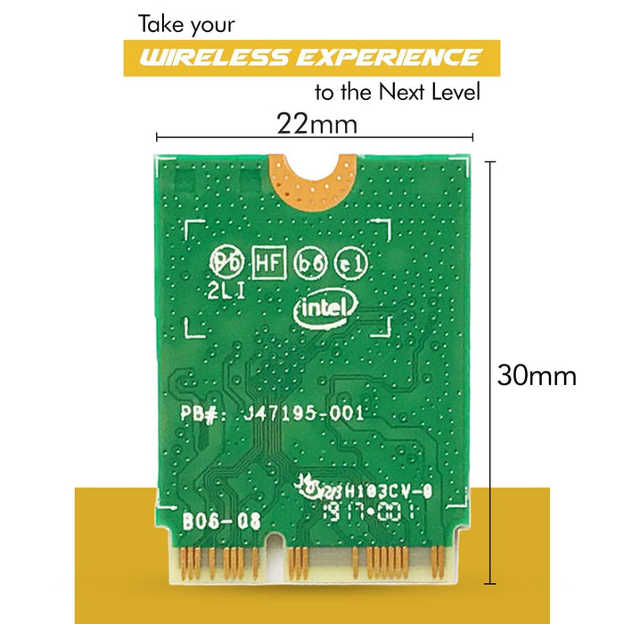 HighZer0 Electronics AC 9560 CNVio Legacy WiFi-Adapter für PC | WiFi 5 Dual Band 802.11ac | Bis zu 1,73 Gbit/s | Unterstützt Bluetooth 5.1 Windows und Linux | Erfordert Intel-CPU der 8.-9. Generation | 9560NGW