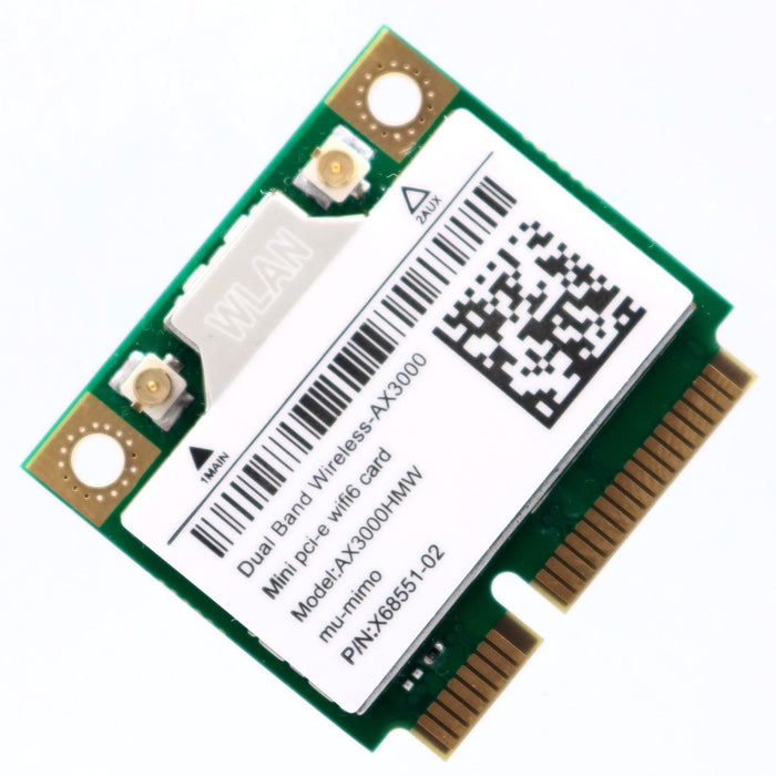 Legacy Mini-PCIe Wi-Fi Card for Intel AX200 | Half Mini PCIe Network Card | 2.4 Gbp with Bluetooth 5.2 Support | HMC WLAN Replacement Part AX200.HMWG Wi-Fi Card AX200HMW