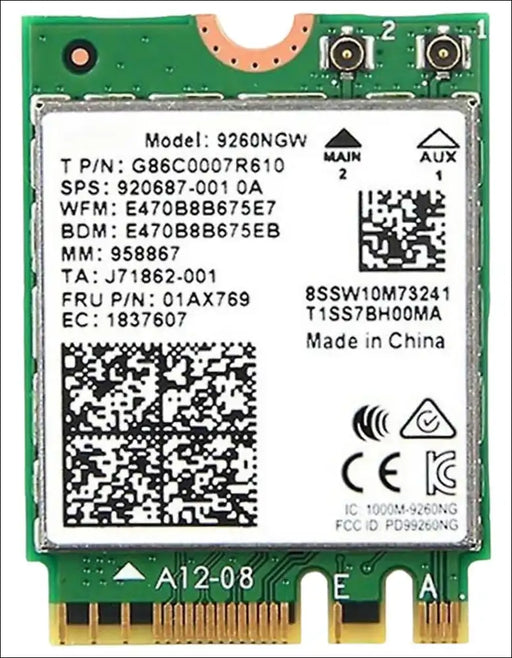 HIGHZER0 ELECTRONICS LEGACY WIFI 4 & 5 CARD HIGH SPEED, DUAL BAND, NETWORK AC 9260 802.11AC M.2 BLUETOOTH 5.1 | UP TO 1.73GBPS MU-MIMO