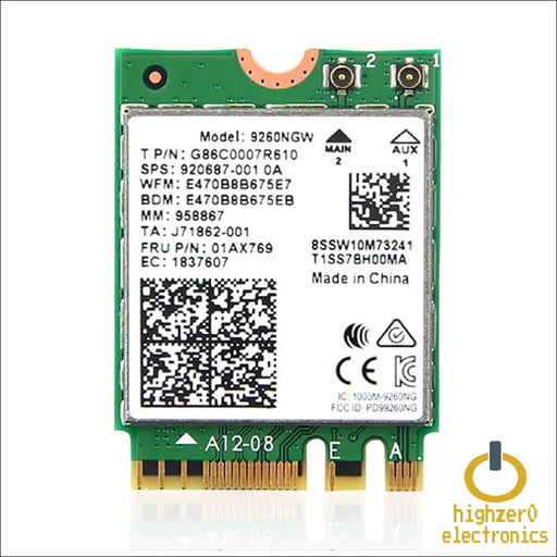 AC9260 Upgrade to Wi-Fi 5 Wireless-AC | 1.73 Gbps Bluetooth 5.1 Support M.2 PCIe No vPro 9260NGW