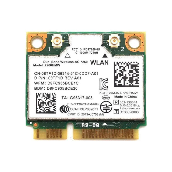 HighZer0 Electronics Wireless-AC 7260 Half Mini PCIe Network Card | 867 Mbps with Bluetooth 4.0 Support | HMC WLAN Replacement Part 7260.HMWG Wi-Fi Card 7260HMW
