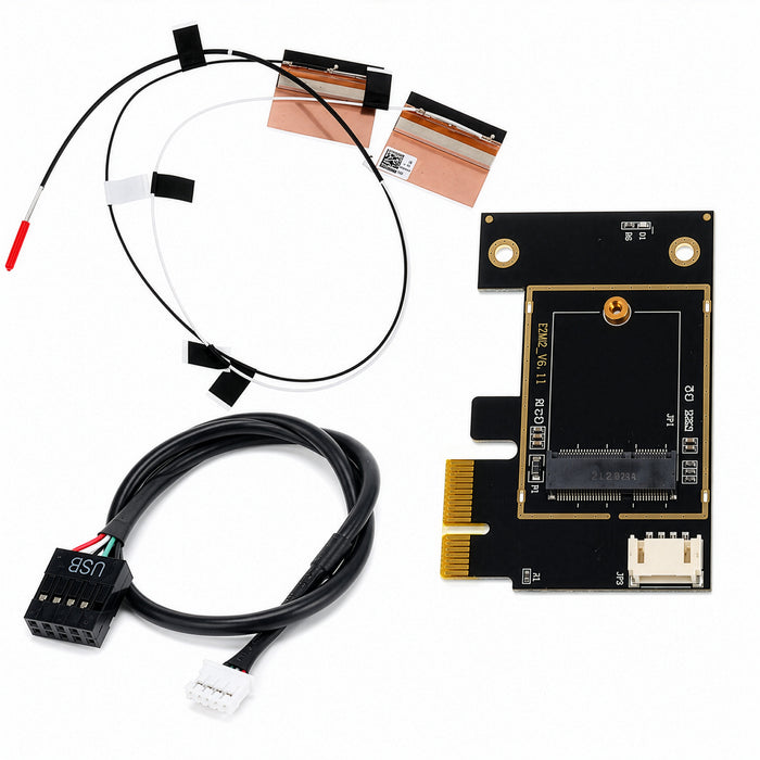 M.2 NGFF WiFi Card to PCIe Adapter | Key E Key A and A+E for Desktop PCs