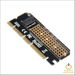 HIGHZER0 ELECTRONICS PC CARD ADAPTER ALUMINIUM ALLOY, EXPANSION, X16 RISE M.2 SSD PCIE SHELL LED COMPUTER INTERFACE NVME NGFF TO 3.0