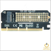 HIGHZER0 ELECTRONICS PC CARD ADAPTER ALUMINIUM ALLOY, EXPANSION, X16 RISE M.2 SSD PCIE SHELL LED COMPUTER INTERFACE NVME NGFF TO 3.0