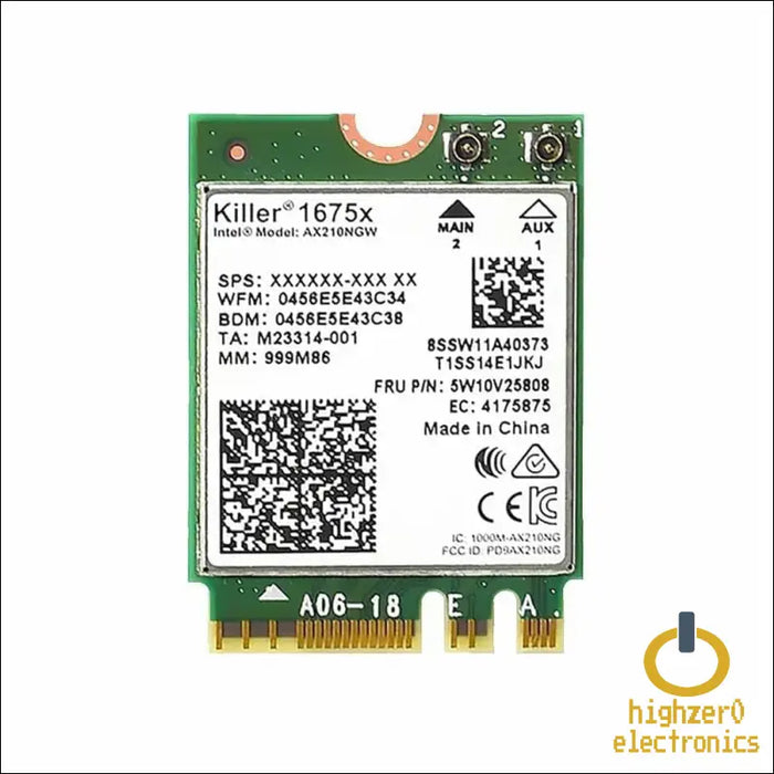 Ax1675x Killer Series Desktop Wi-fi 6e Kit | 2.4 Gbps | Bluetooth 5.3 Support | Pcie X4 | Tri Band 2.4/5/6 Ghz no Vpro Ax210.ngwg.nvx