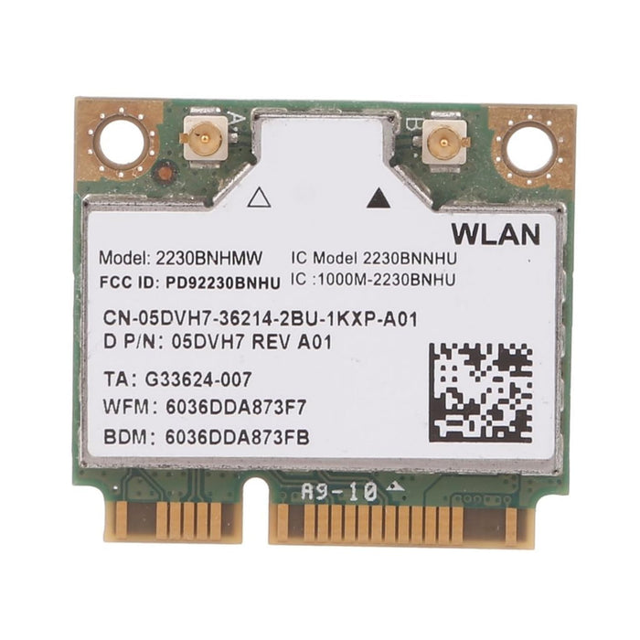 HighZer0 Electronics Wireless-N 2230 Half Mini PCIe Netzwerkkarte | 300 Mbit/s mit Bluetooth-Unterstützung | HMC WLAN Ersatzteil 2230BNH Wi-Fi Karte 2230BNHMW