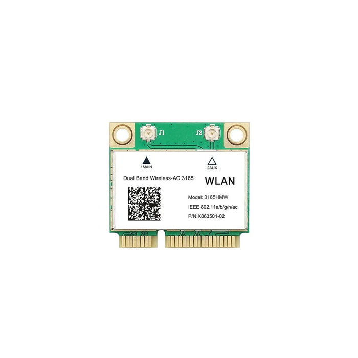 Legacy Mini-PCIe Wi-Fi Card for Intel 3165 | Half Mini PCIe Network Card | 433 Mbps with Bluetooth 4.0 Support | HMC WLAN Replacement Part 3165.HMWG Wi-Fi Card 3165HMW