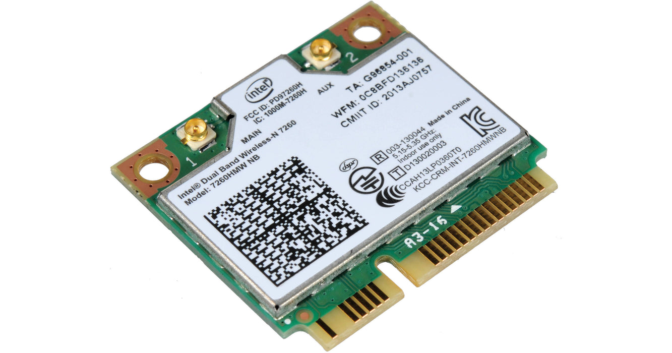 Legacy Mini-PCIe Wi-Fi Card for Intel Centrino 7260 | Half Mini PCIe Network Card | 300 Mbps with Bluetooth 4.0 Support | HMC WLAN Replacement Part 7260.HMW Wi-Fi Card 7260HMW