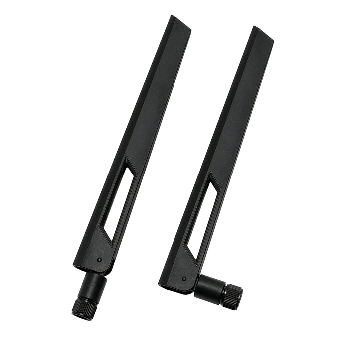 10dBi Tri-Band Adjustable External WiFi Antenna Pair | SMA Male Black/Black