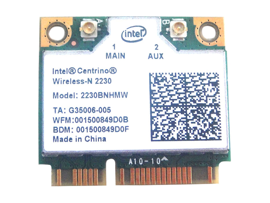 Intel 2230 2230bn_hmw Half Mini Pci-e Wireless WLAN WiFi Card Bluetooth Module 802.11 B G N