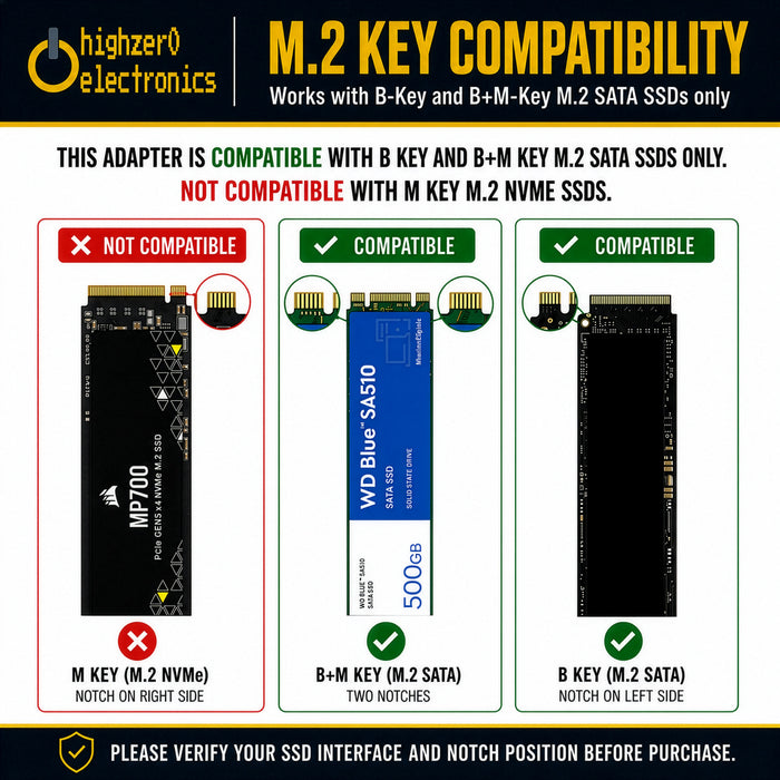 Adaptador NGFF M.2 M2 SATA3 Raiser M.2 a SATA, adaptador SSD M2 a tarjeta de expansión SATA, soporte de llave B 30/42/60/80mm