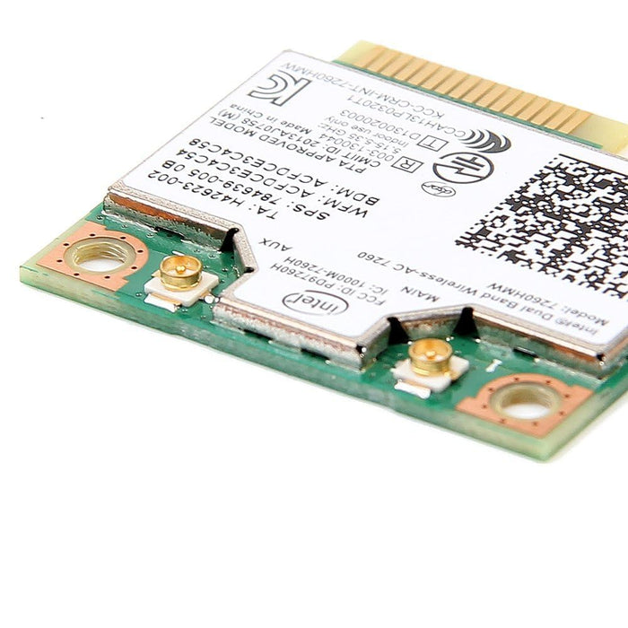 Intel Dual Band Wireless-AC 7260 WiFi Bluetooth Half Mini Card