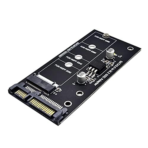 NGFF M.2 Adapter M2 SATA3 Raiser M.2 to SATA Adapter SSD M2 to SATA Expansion Card B Key Supports 30/42/60/80mm