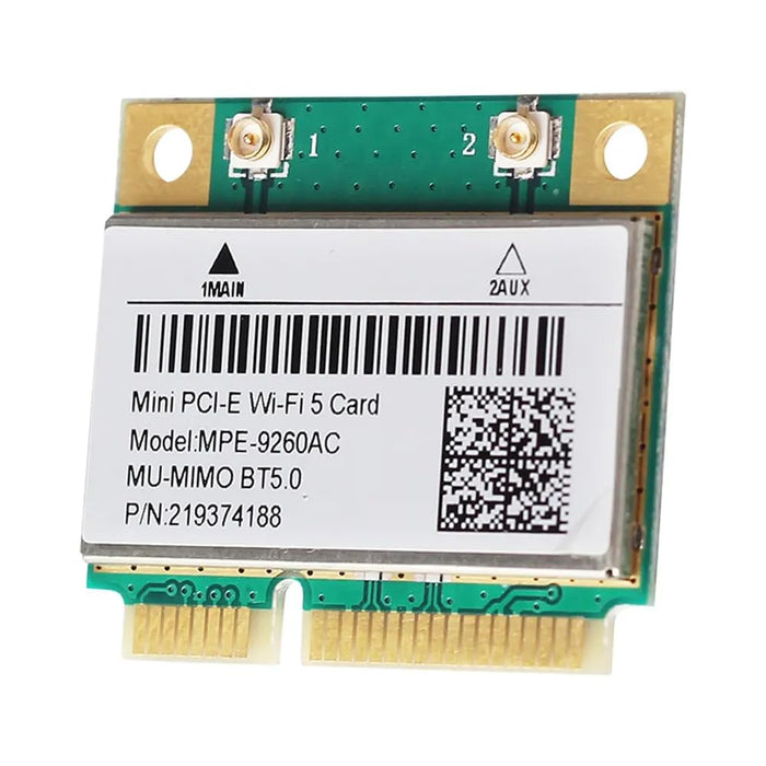 HighZer0 Electronics Wireless-AC 9260 Half Mini PCIe Network Card | 1.73 Gbps with Bluetooth 5.1 Support | HMC WLAN Replacement Part 9260.HMWG Wi-Fi Card 9260HMW