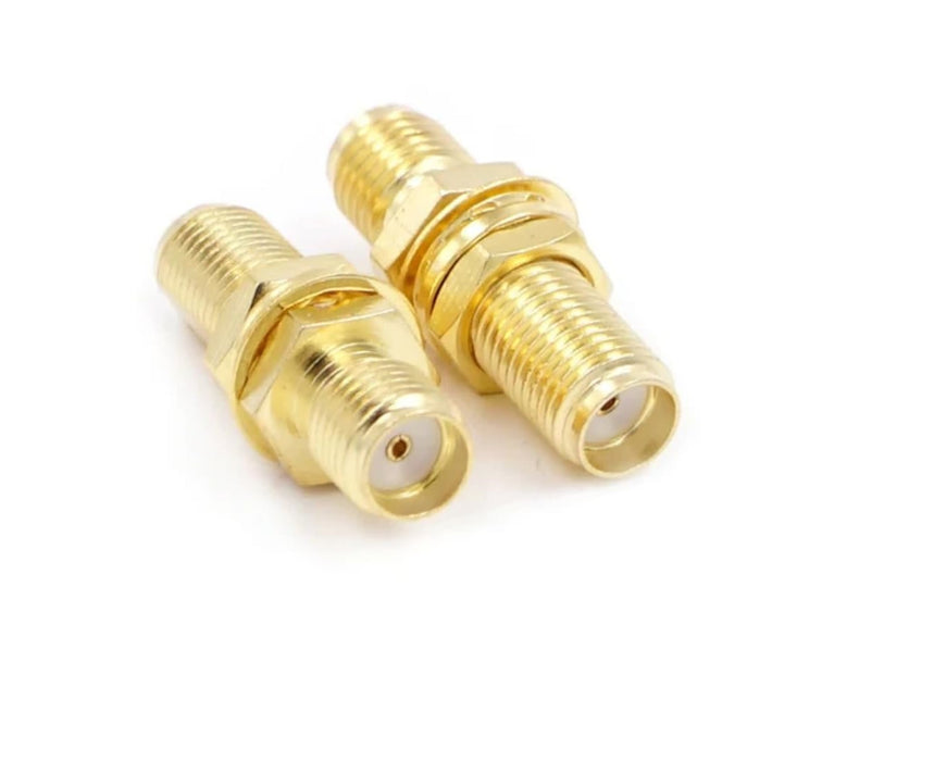 1PCS SMA Female to SMA Female-Long Adapter RF Coax Coupling Nut barrel Connector Converter For WIFI 4G Antenna