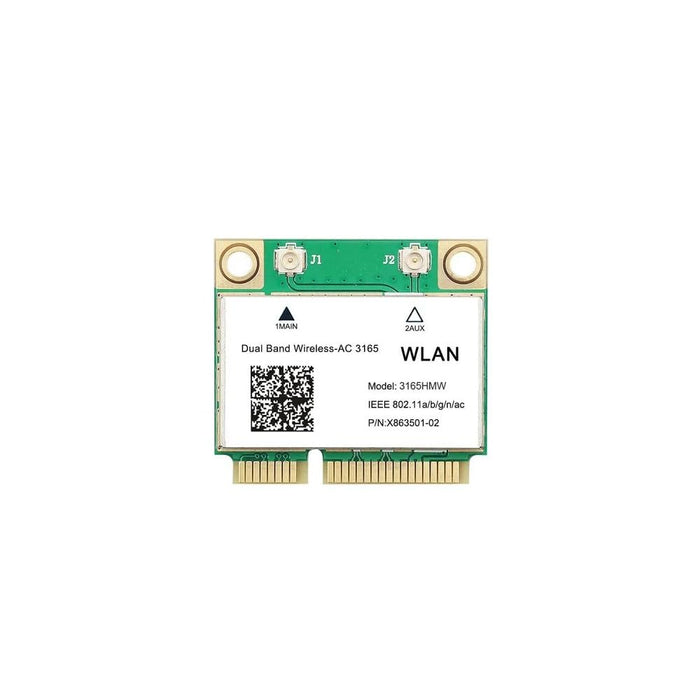 Legacy Mini-PCIe Wi-Fi-Karte für Intel 3165 | Half Mini PCIe Netzwerkkarte | 433 Mbit/s mit Bluetooth 4.0 Unterstützung | HMC WLAN Ersatzteil 3165.HMWG Wi-Fi-Karte 3165HMW