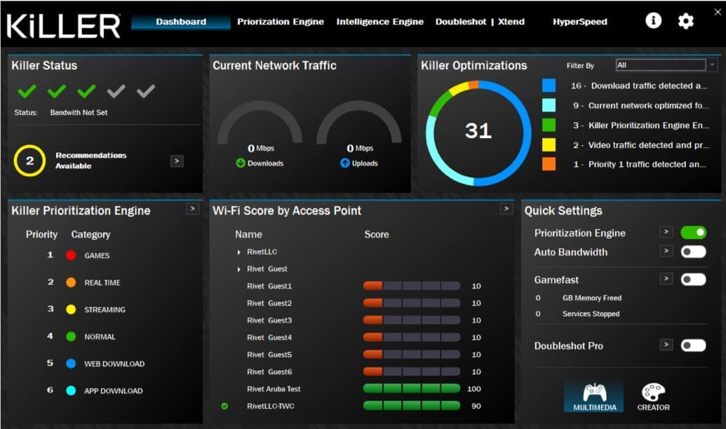 AX1650x Killer Series Desktop Wi-Fi 6 Kit | 2.4 Gbps | Bluetooth 5.2 Support | PCIe x4 | No vPro AX200.NGWG.NVXX