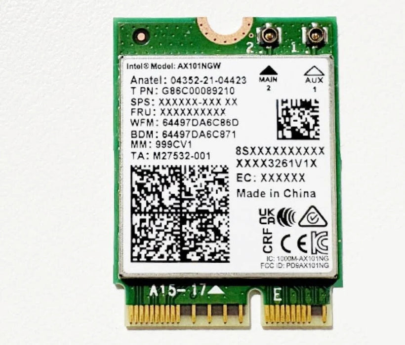 HighZer0 Electronics AX101 WiFi 6 Card | Dual Band Wi-Fi | 600 Mbps | CNVio2 M.2 Wifi Card for PC | Supports Bluetooth 5.2 | Requires Intel 10th+ Gen CPU with Windows 10+ or Linux | AX101NGW