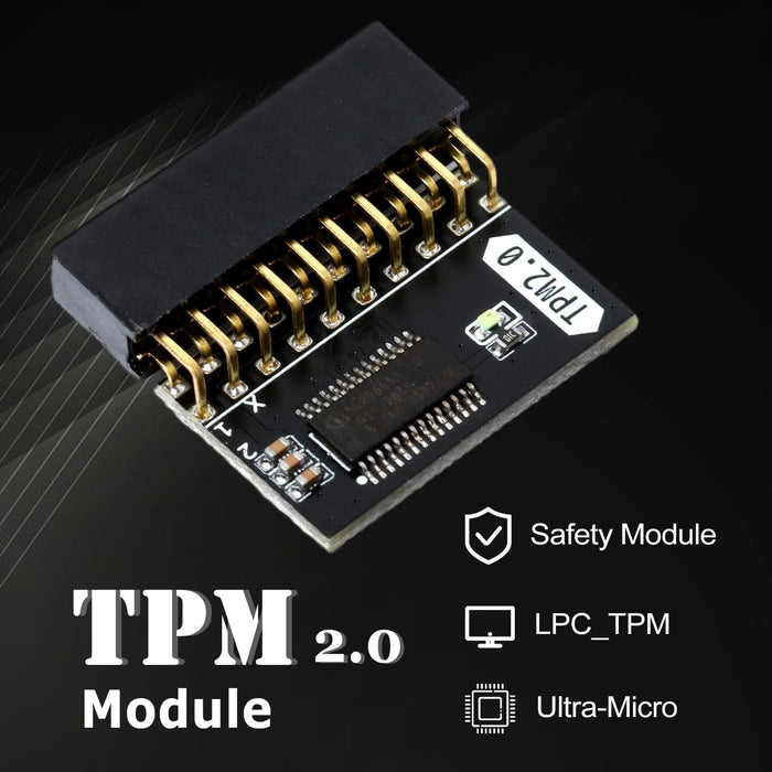 Ersatz-TPM2.0-Verschlüsselungssicherheitsmodul, 20-1-polige 2 * 10P TPM GA 20-1-polige Remote-Karte, kompatibel mit WIN11 2.0-System, für Gigabyte Platform Protection Module