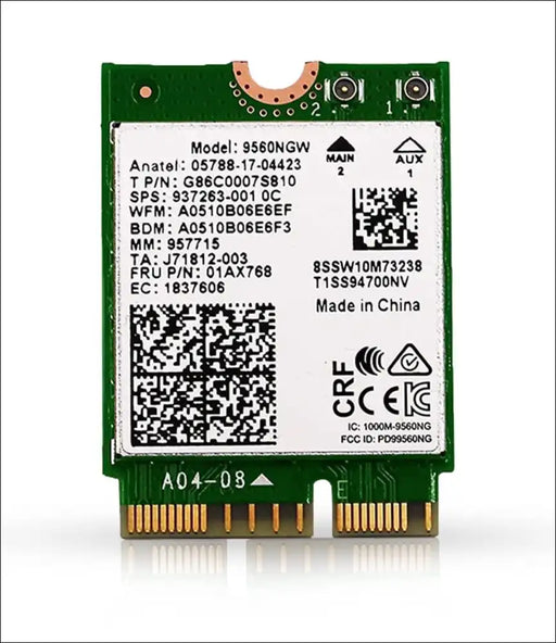 HIGHZER0 ELECTRONICS LEGACY WIFI 4 & 5 CARD ADAPTER, DUAL BAND, AC 9560 CNVIO FOR PC | 802.11AC | UP TO 1.73 GBPS | SUPPORTS BLUETOOTH 5.1