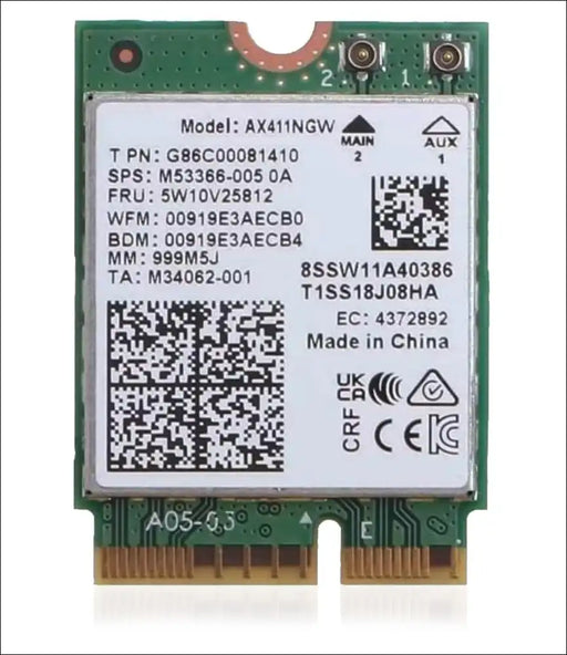 HIGHZER0 ELECTRONICS WIFI 6E CARD AX411, TRI-BAND WI-FI | UP TO 3.0 GBPS | CNVIO2 M.2 FOR PC | SUPPORTS BLUETOOTH 5.3 | REQUIRES INTEL