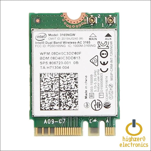 Highzer0 Electronics Wireless-ac 3165 Legacy Wi-fi Adapter | 433mbps Wifi With Bluetooth 4.0 | 2.4ghz & 5ghz Network Card | 3165ngw