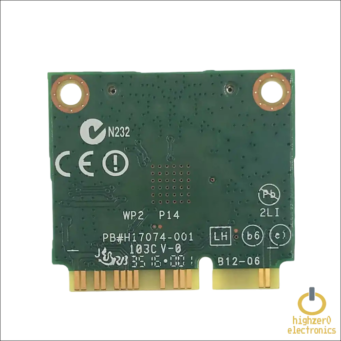 HIGHZER0 ELECTRONICS LEGACY WIFI 4 & 5 CARD HALF MINI PCIE, INTEL SMART CONNECT, ONLINE GAMING WIRELESS-N 6235 CENTRINO NETWORK | 300 MBPS