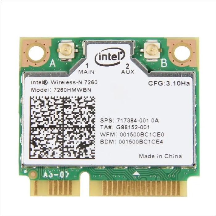 HIGHZER0 ELECTRONICS LEGACY WIFI 4 & 5 CARD BLUETOOTH COMBO ADAPTER, INTEL DUAL BAND, NOTEBOOK TABLET PREMIUM 7260 IEEE 802.11N 4.0