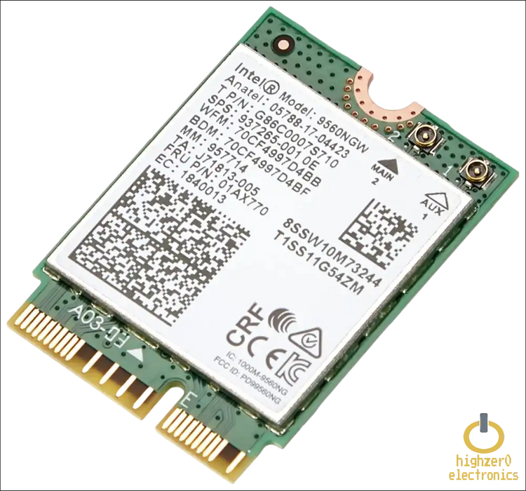 HIGHZER0 ELECTRONICS LEGACY WIFI 4 & 5 CARD INTEL WLAN-AC 9560 M.2 NO VPRO BULK