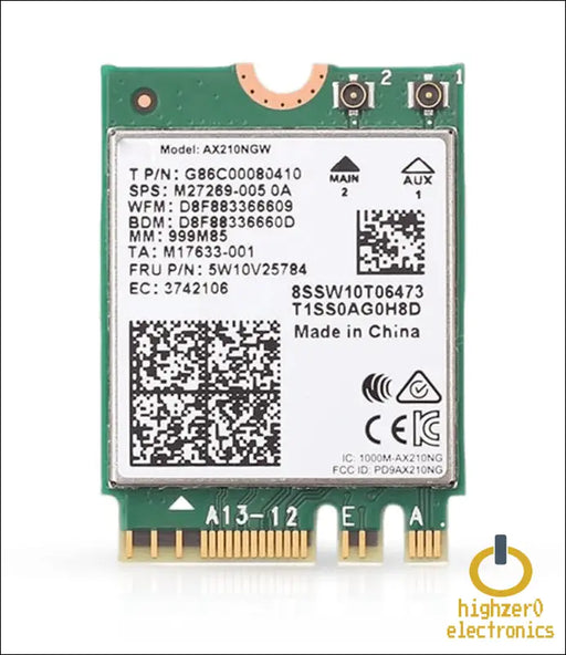 Intel Ax210 Wifi 6e Adapter | Tri-band 2.4/5/6 Ghz | Up to 2.4 Gbps | M.2 for Pcs | Bluetooth 5.3 Compatible | Works with Amd Windows 10/11