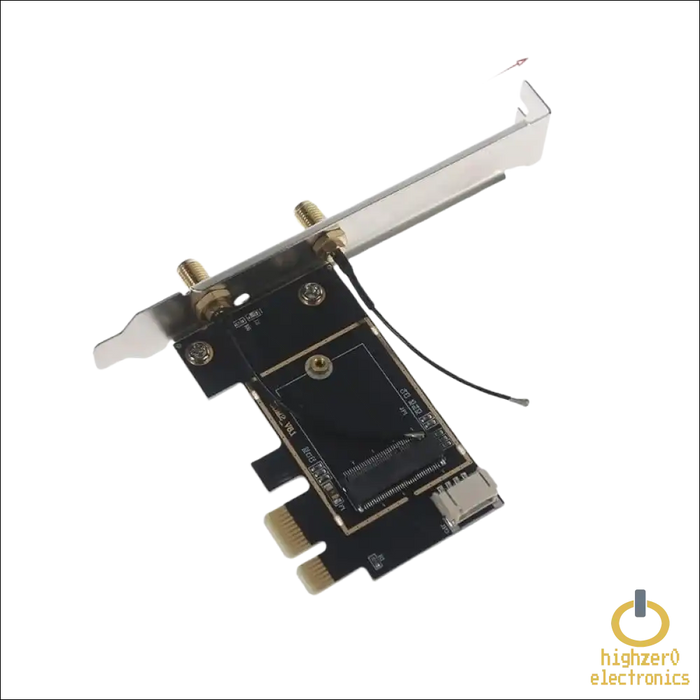 HIGHZER0 ELECTRONICS DESKTOP WIRELESS ADAPTER USB PIN, CONNECTOR, PCIE NETWORK CARDS LAPTOP TO (PCIE X1) WI-FI CARD CONVERTER FOR M.2