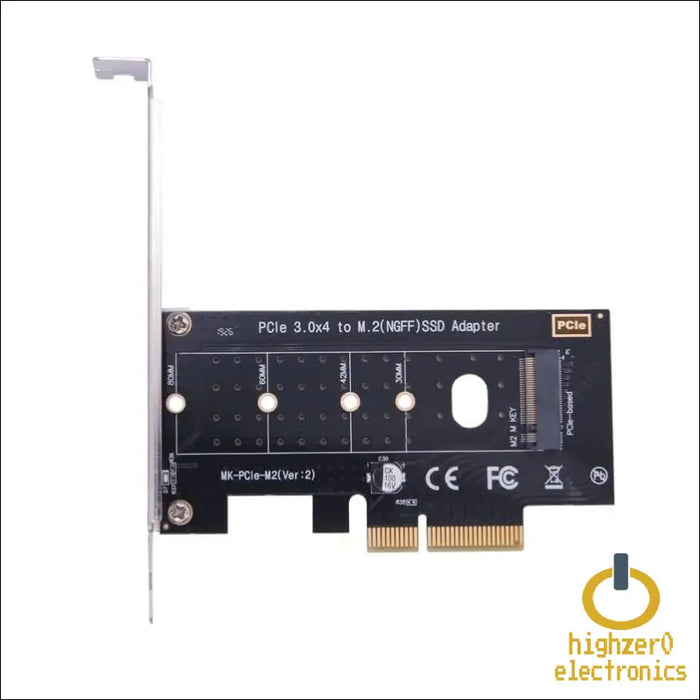 M.2 Nvme Ssd Ngff to Pcie X4 Adapter m Key Interface Card Support Pci-e Pci Express 3.0 X4 2230-2280 Size M2