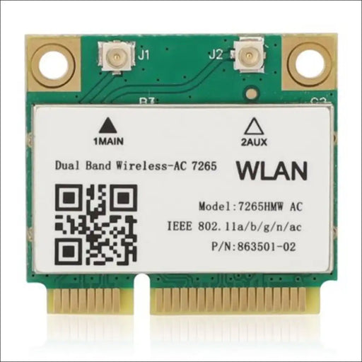 HIGHZER0 ELECTRONICS LEGACY WIFI 4 & 5 CARD MINI PCIE NETWORK, SLOT WIRELESS-AC 7265 HALF | 867 MBPS WITH BLUETOOTH 4.0 SUPPORT | HMC WLAN